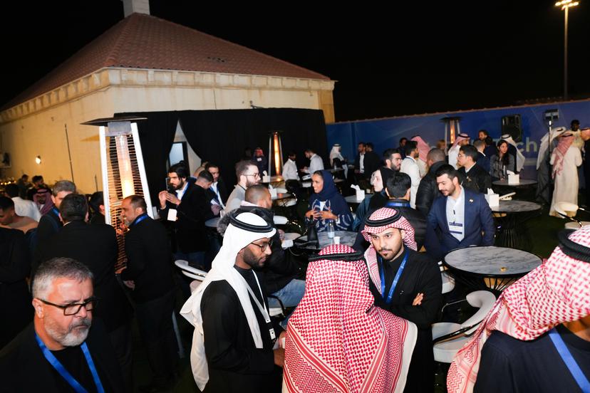 A crowd in one of the events in Saudi